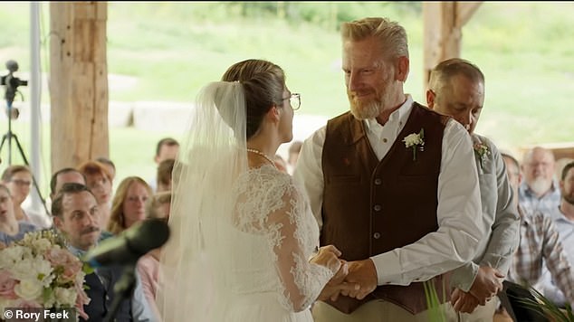 The couple married on July 14 in Greycliff, Montana