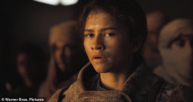 However, a source close to Levinson has laid the blame squarely at Zendaya's door - claiming she was 'dragging her feet' on Euphoria because of her burgeoning film career - saying: 'It was all about her. Everyone wanted to make it about Sam, but it was her' - pictured in Dune: Part Two