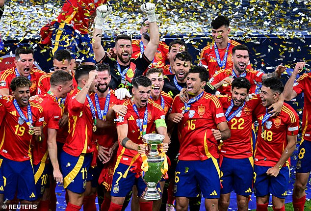 Spain meanwhile became European champions for the second time, doing so by breaking through the English press in the second half of the match