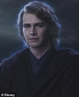 Hayden Christensen, as the ghost Anakin watched with a sly smile as his apprentice Ahsoka survived