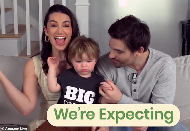 They announced the joyful pregnancy news in January on Amazon Live