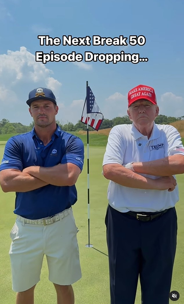 The former president made the revelation during a YouTube video with Bryson DeChambeau