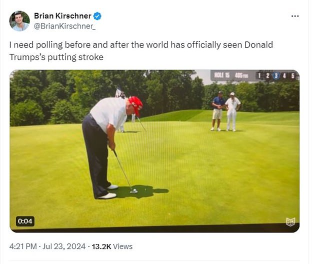 1721776084 487 Donald Trumps putting form DIVIDES internet but ex President still stuns