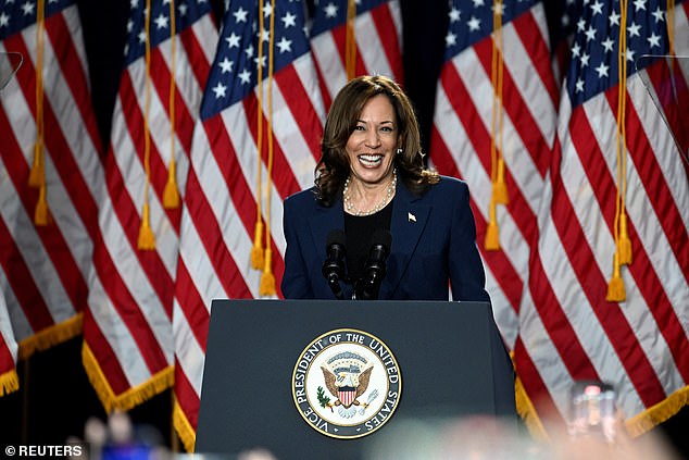 Kamala Harris delivered her first solo speech of her presidential campaign in Wisconsin on Tuesday after becoming the presumptive Democratic nominee