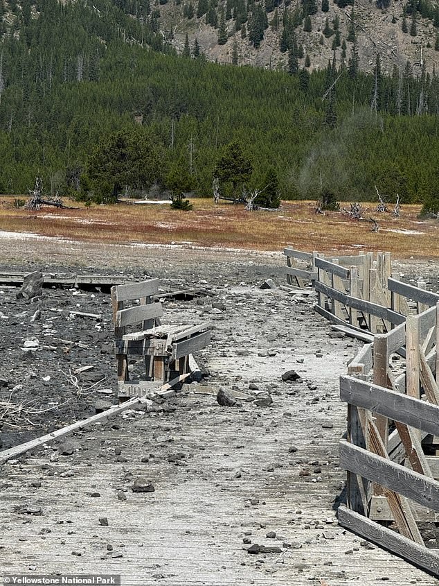 The National Park Service has closed all access to Biscuit Basin while geologists investigate the event