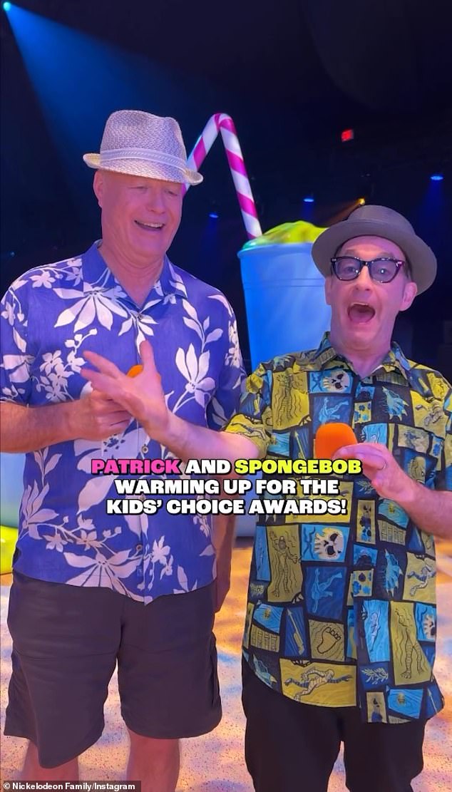 On July 13, New York native and co-star Bill Fagerbakke (left) — who voices SpongeBob's best friend Patrick Star — virtually co-hosted Nickelodeon's Kids Choice Awards, which celebrated the show's 25th anniversary.