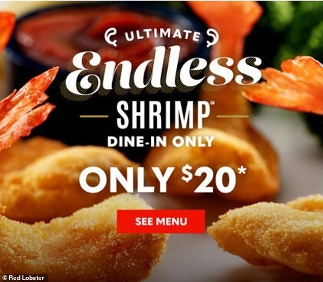 Endless shrimp started at $20 but was too popular and cost millions of dollars