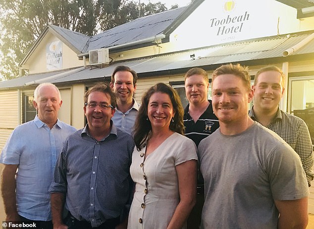 Local entrepreneur Michael Offerdahl (third from right) said he was concerned that locals would have to ask permission to enter the reserve and that this could set a precedent for other areas.