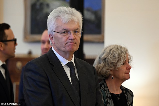 Secretary to the Prime Minister's Office and Cabinet Office Professor Glyn Davis (pictured left) is said to have made the previous call for Mr Burgess to be called only on a case-by-case basis.