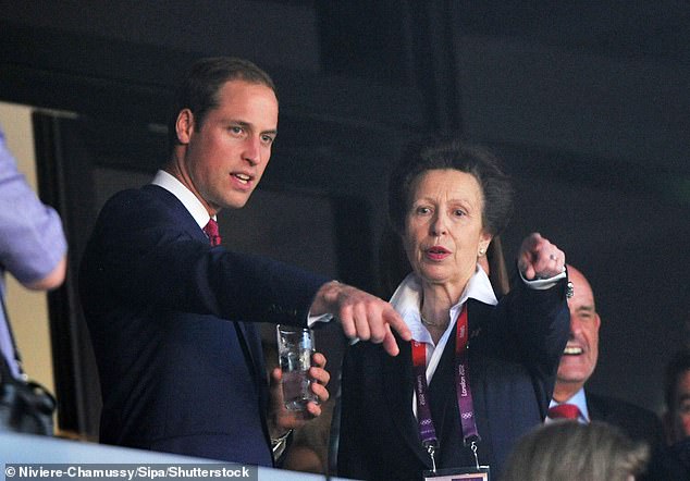 Prince William and Princess Anne attended the opening ceremony of the London Olympics together in 2012. The couple appeared relaxed as they chatted in the royal box