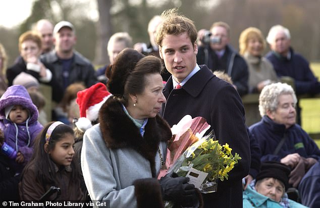 Prince William and Princess Anne attend the annual Trooping The Colour parade on the Mall in 2017