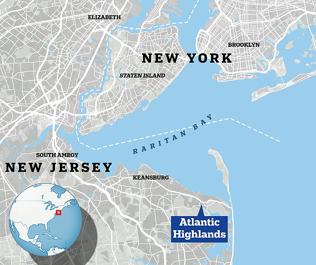 The couple lives in Atlantic Highlands, which is about a mile from the nearest body of water, Raritan Bay, New Jersey