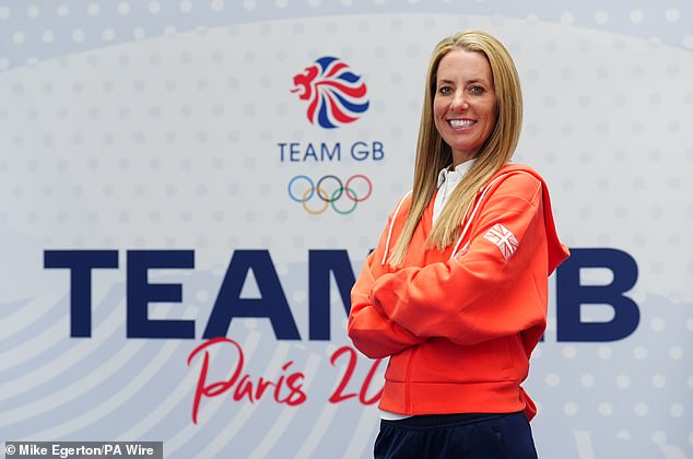 Dujardin pictured during a Team GB kitting session ahead of the Paris Olympics in Birmingham in June