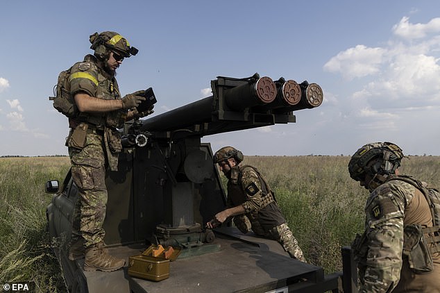 A handout photo provided by the Special Forces Battalion Donbas of the 18th Slavic Brigade of the National Guard of Ukraine