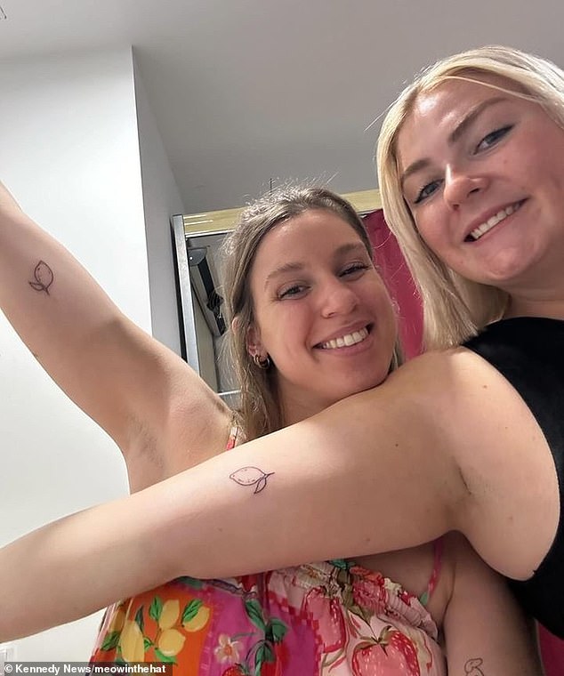 In a happy ending to the story, Cora met two female fellow travelers who also had matching lemon tattoos