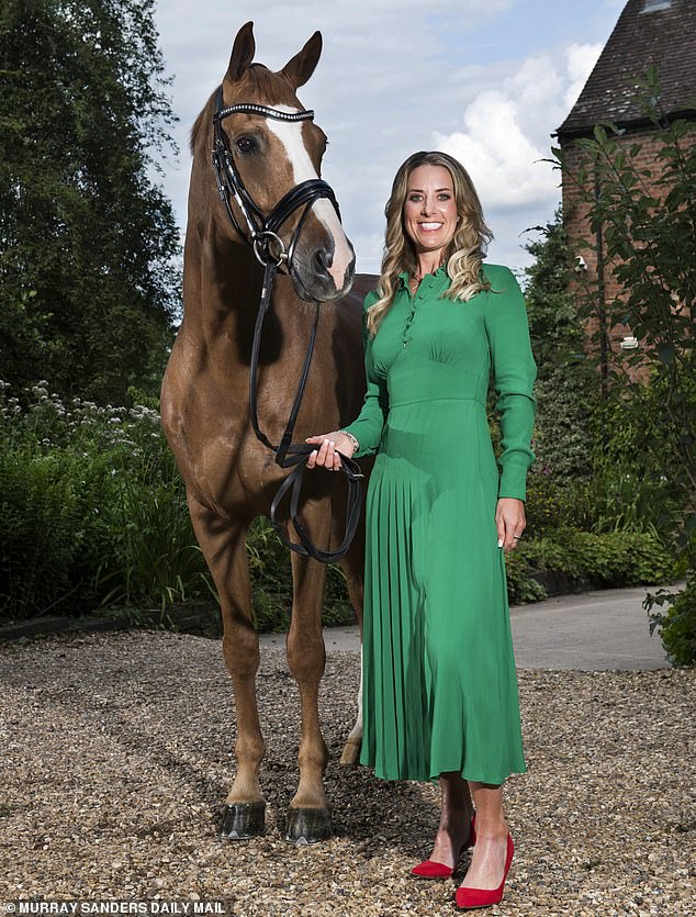 The six-time Olympic medallist (pictured with her horse Gio) was among the contenders to carry the flag for Team GB at the opening ceremony on Friday.