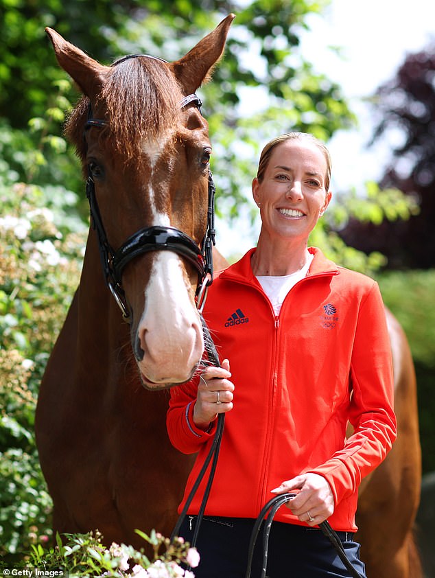 Britain's Olympic dressage champion has withdrawn from the Paris Games over a video of her making an 'error of judgement'