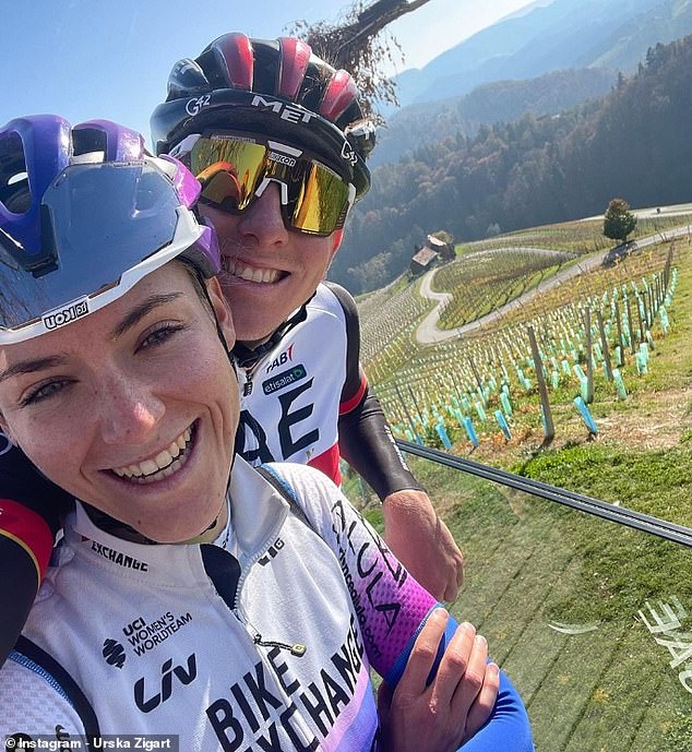 The couple met at a cycling camp in Slovenia and have both had success