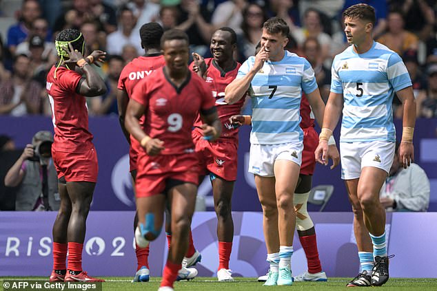 Argentina's rugby sevens stars were also booed as they sang their national anthem in Paris