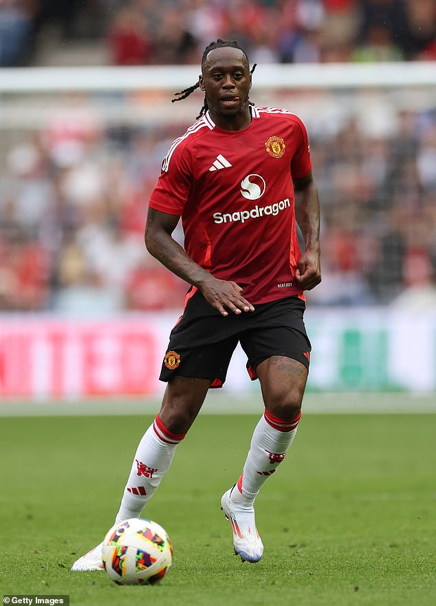 Aaron Wan-Bissaka (pictured), the only experienced defender joining, could be sold this summer amid interest from West Ham and Galatasaray.