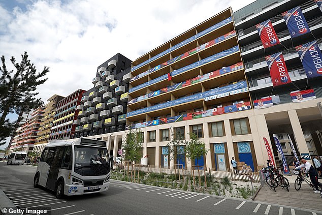 The Athletes Village consists of a series of apartment blocks occupied by countries