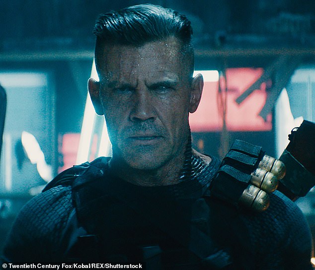 Josh meanwhile played the villain Cable in Deadpool 2 (pictured) and was at one point listed on the Deadpool & Wolverine IMDb page