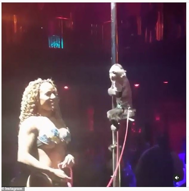 According to her Instagram account, Gia regularly performed on stage with 'Pole Assassin'