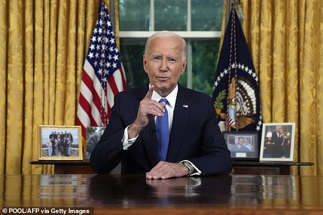 Biden spoke about how honored he is to have risen through politics over the past 50 years, from humble beginnings as a Pennsylvania child with a stuttering disorder