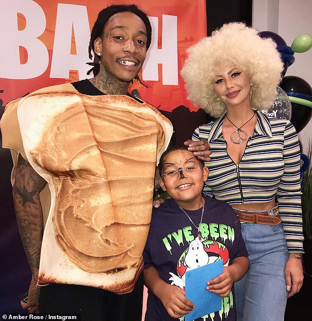 Khalifa also has a son, Sebastian Taylor, 11, with his ex-wife Amber Rose, whom he was married to from 2013 to 2016.