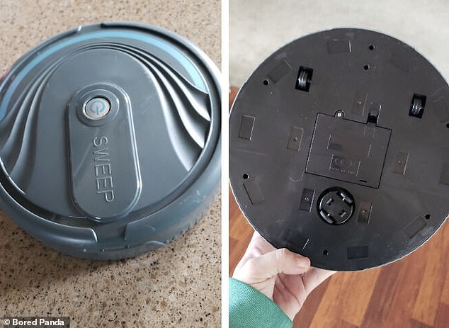 Pointless! Someone's mother bought them a cheap knock-off of the Roomba vacuum cleaner and it had zero vacuuming power