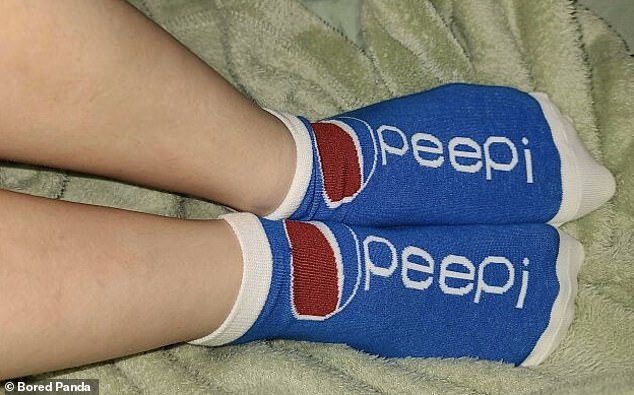 Someone else spent a pretty penny on these 'Peepi Peepi' socks that will make you look twice