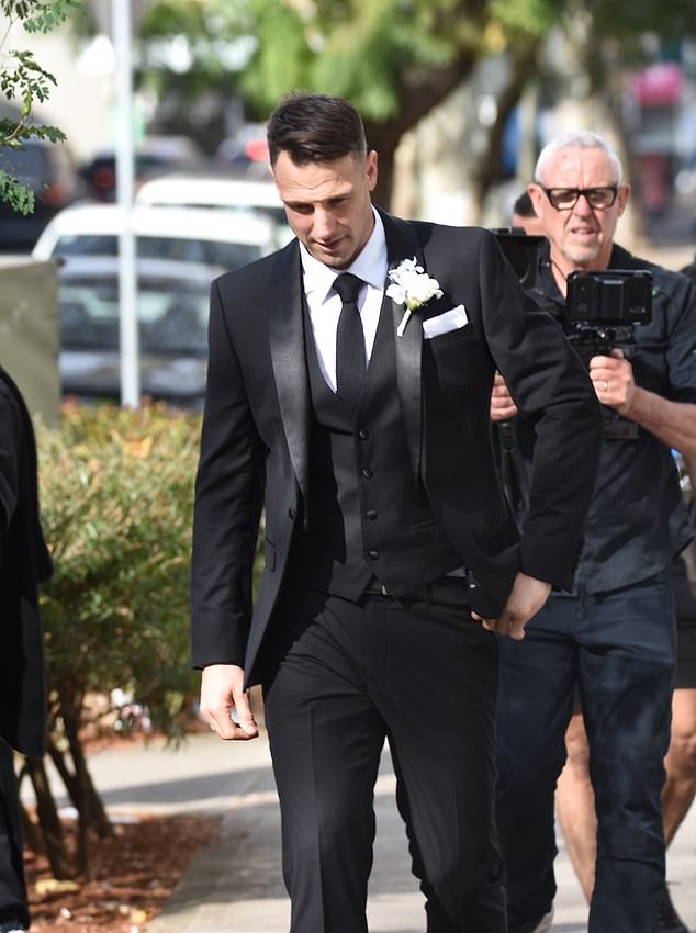 He was closely followed by the cameras as he prepared to walk down the aisle in scenes set to air on the Channel Nine show early next year.