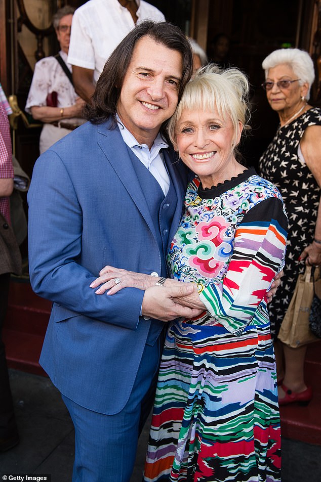 EastEnders' Peggy Mitchell and Carry On icon Dame Barbara died in December 2020 at the age of 83, after a seven-year battle with Alzheimer's disease (pictured together in 2017)