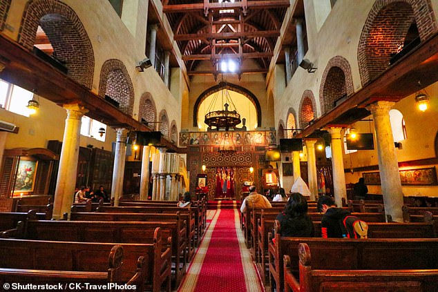 Inside the 4th-century Church of Saints Sergius and Bacchus in Cairo