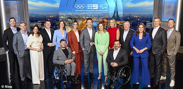 The strikes come as the company prepares to cut about 200 jobs as part of a $30 million cost-cutting plan (pictured is the Channel Nine Olympics broadcast team)