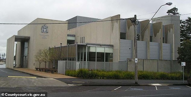 Bloom appeared via video link in Warrnambool District Court (pictured), where the judge described the attack on his uncle as premeditated.