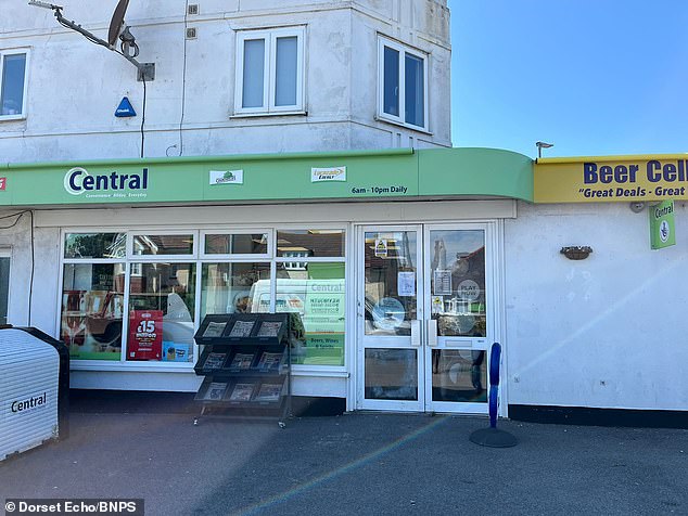 The seagull is a regular visitor to the Central store in Weymouth, Dorset