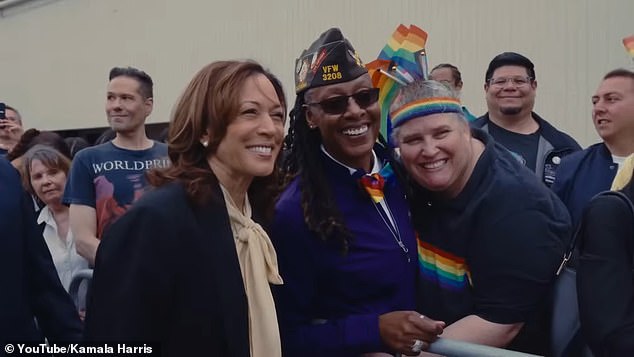 An image of Vice President Harris from her campaign video, 