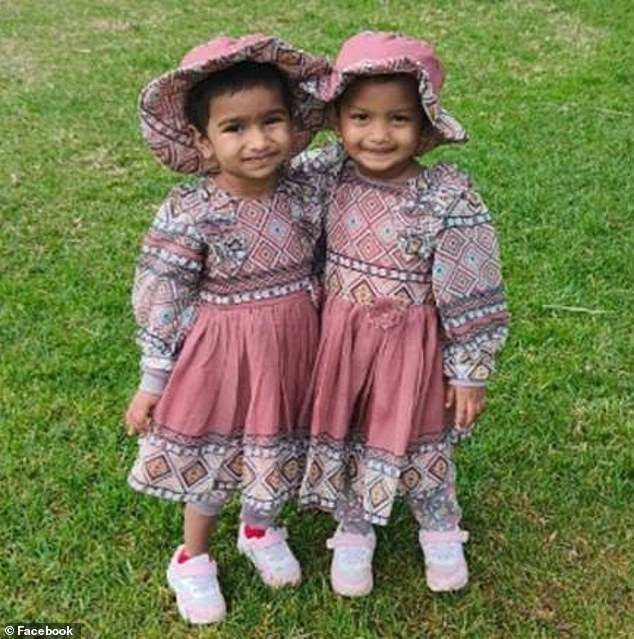 Hinal Runwal (left) tragically died in the disaster, while twin sister Hiya miraculously survived