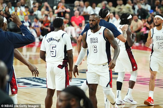 Basketball legend LeBron James is also part of the American team competing for gold in Paris