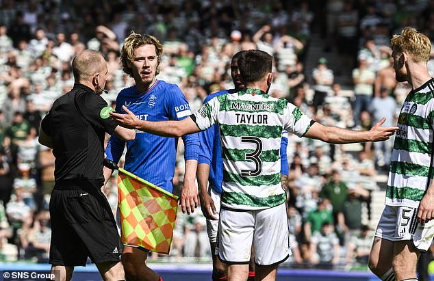 The Englishman was a colourful player at Ibrox and often at the centre of Old Firm focal points