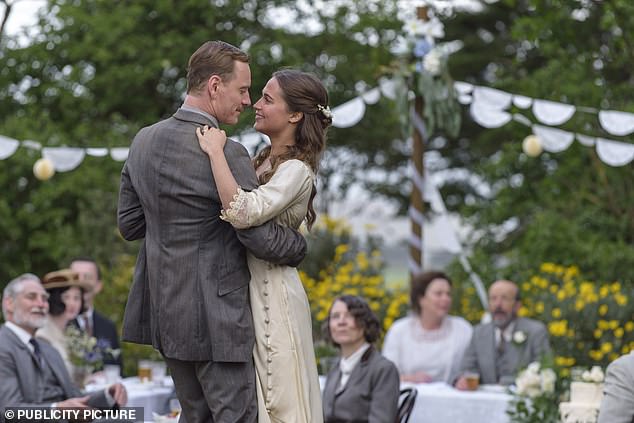 The couple married three years later in a romantic ceremony in Ibiza, Spain, in October 2017 (pictured in The Light Between Oceans)