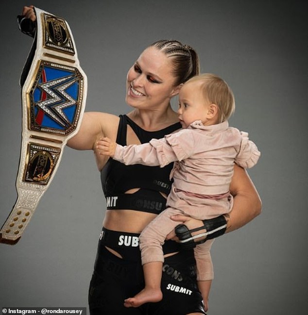 After retiring from MMA, Rousey found success in professional wrestling as one of WWE's stars