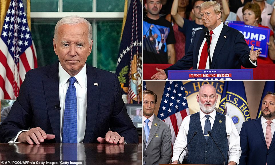 Republicans are at odds about whether President Joe Biden should remain in office through the election as doubts about his mental and physical health increase.  Since Biden announced he won't be seeking reelection on Sunday, scores of GOP lawmakers have come out saying he needs to be removed from office immediately because he's not fit to serve.