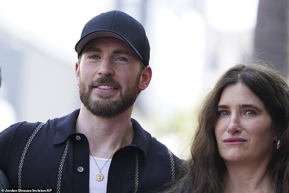 Captain America legend Chris Evans, 43, joined Agatha Harkness star Kathryn Hahn, 51