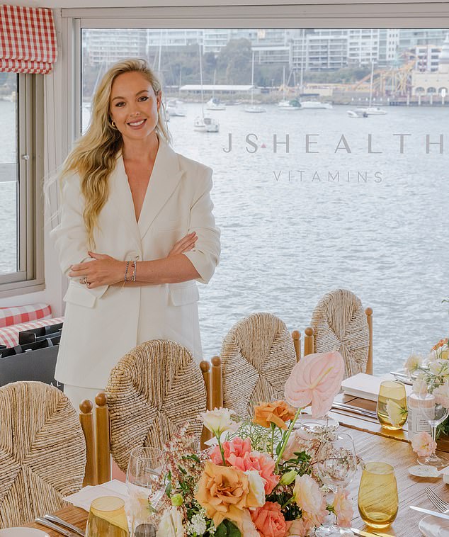 The millionaire founder showed off her incredible sense of style as she partied with a host of stars at popular venue Sails in Lavender Bay