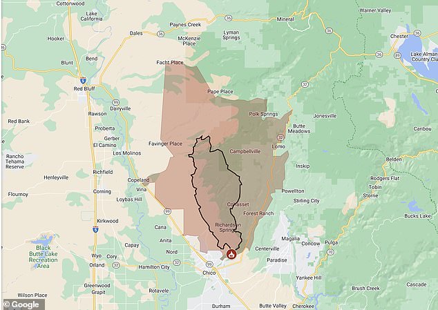 The fire in the Butte County park has burned 71,000 acres, making it the largest fire in the state so far this year