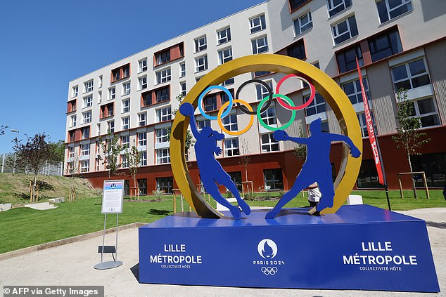 The Olympic Village on the northern outskirts of Paris (pictured) will welcome 14,500 athletes during the Olympic Games and 9,000 athletes during the Paralympic Games