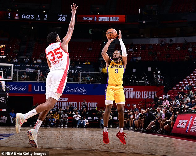 Bronny also made his first-ever career three-pointer on Wednesday against the Atlanta Hawks