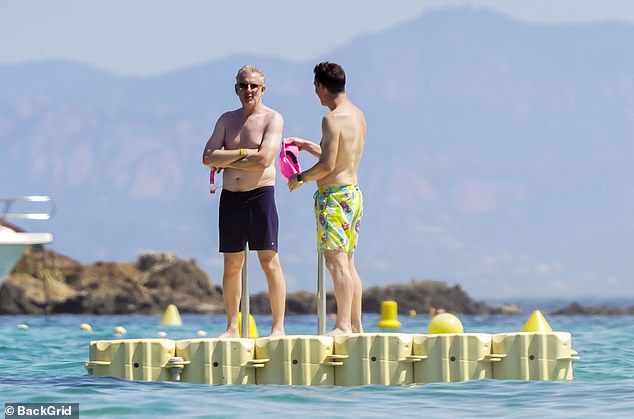 Patrick made the most of the beautiful French ocean during the family vacation